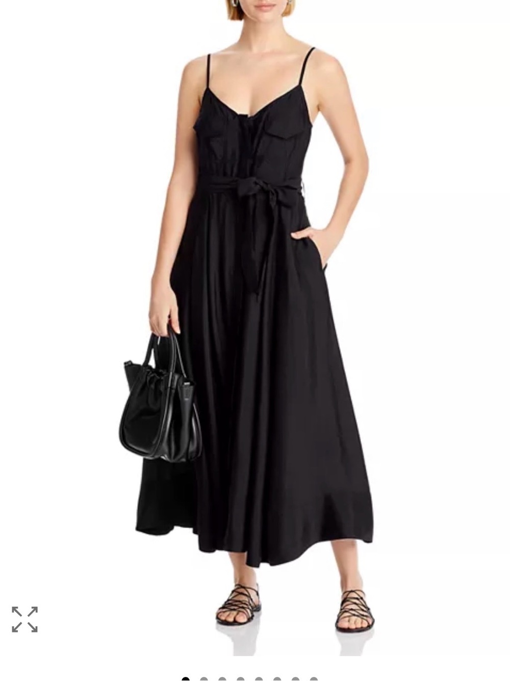 Bloomingdale’s AQUA Button Front Midi Dress